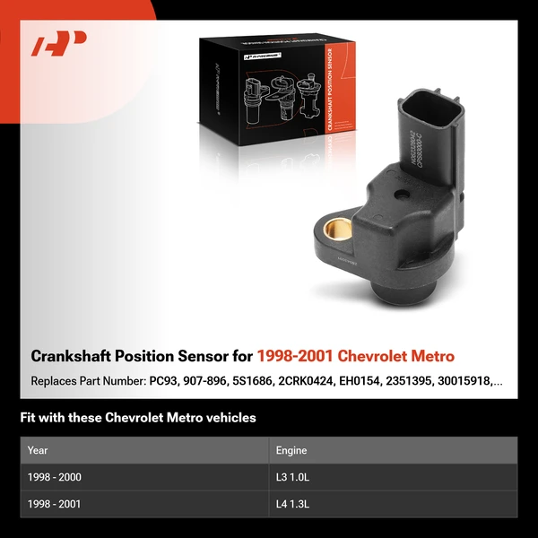 Crankshaft Position Sensor for 1998-2001 Chevrolet Metro