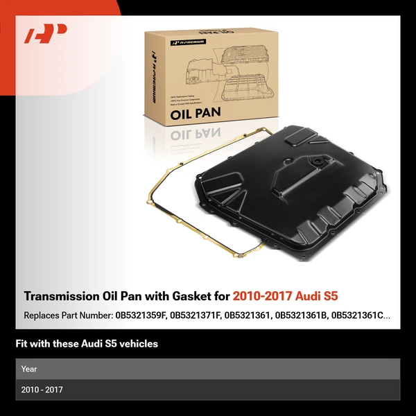 Transmission Oil Pan with Gasket for 2010-2017 Audi S5