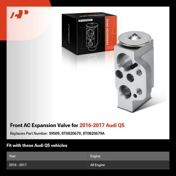 Front AC Expansion Valve for 2016-2017 Audi Q5