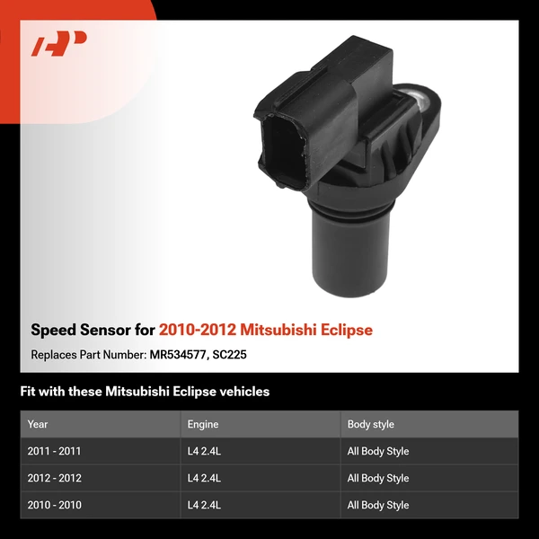 Speed Sensor for 2010-2012 Mitsubishi Eclipse