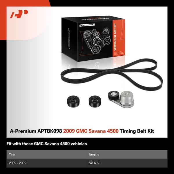 A-Premium APTBK098 2009 GMC Savana 4500 Timing Belt Kit