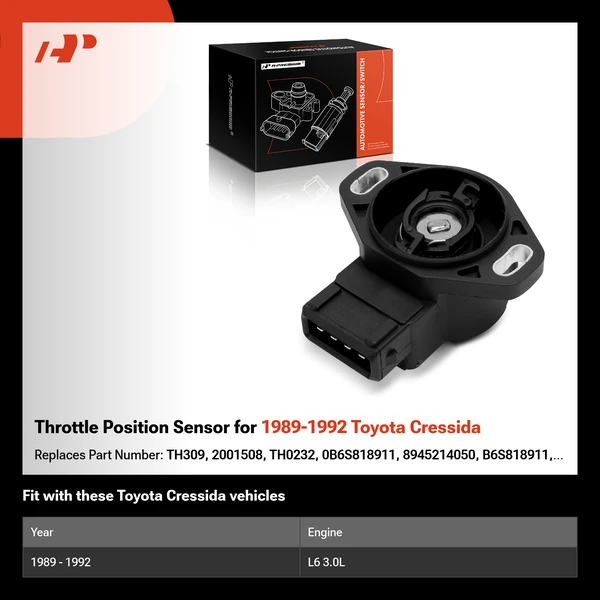Throttle Position Sensor for 1989-1992 Toyota Cressida