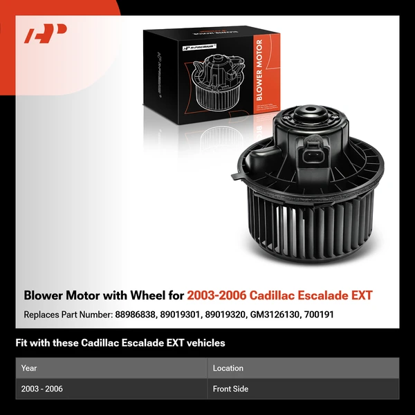 Blower Motor with Wheel for 2003-2006 Cadillac Escalade EXT