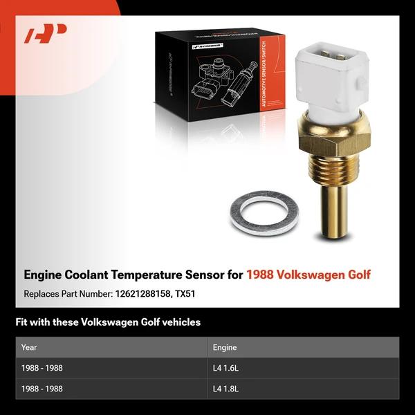 Engine Coolant Temperature Sensor for 1988 Volkswagen Golf