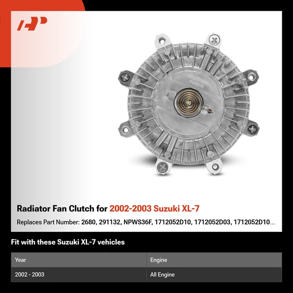 Radiator Fan Clutch for 2002-2003 Suzuki XL-7
