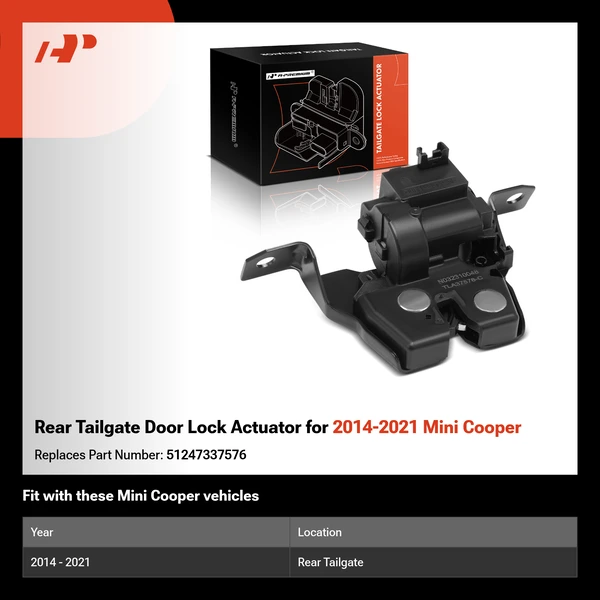 Rear Tailgate Door Lock Actuator for 2014-2021 Mini Cooper