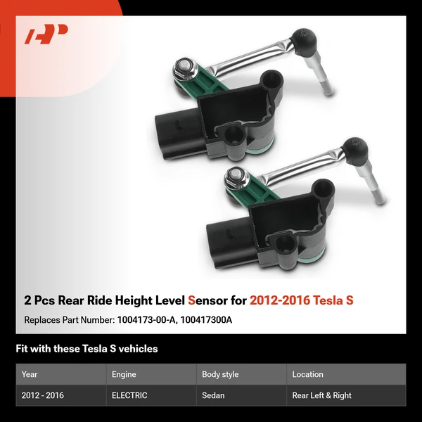 2 Pcs Rear Ride Height Level Sensor for 2012-2016 Tesla S