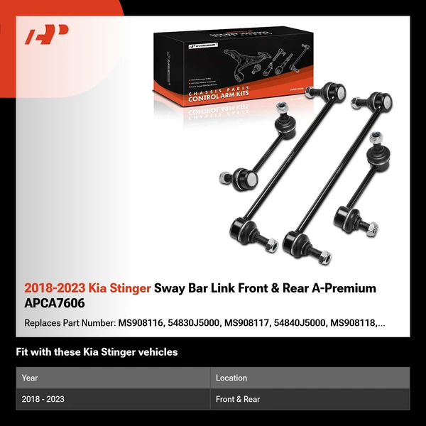 2018-2023 Kia Stinger Sway Bar Link Front & Rear A-Premium APCA7606