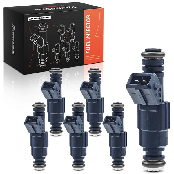 1999-2002 Saab 9-5 6-Pc Fuel Injector 2-Blade Terminal A-Premium APFI100