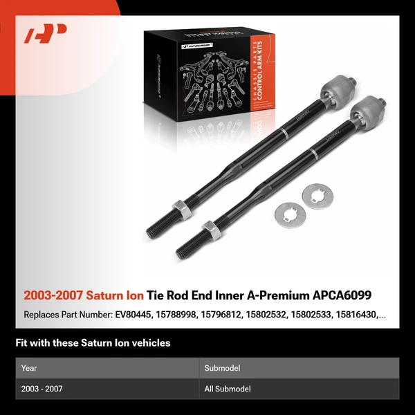 2003-2007 Saturn Ion Tie Rod End Inner A-Premium APCA6099