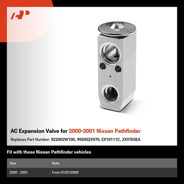 AC Expansion Valve for 2000-2001 Nissan Pathfinder