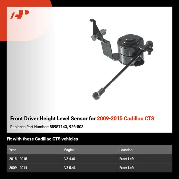 Front Driver Height Level Sensor for 2009-2015 Cadillac CTS