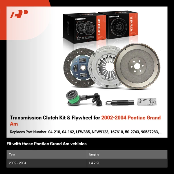 Transmission Clutch Kit & Flywheel for 2002-2004 Pontiac Grand Am