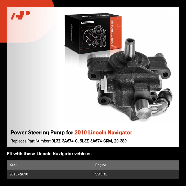 Power Steering Pump for 2010 Lincoln Navigator