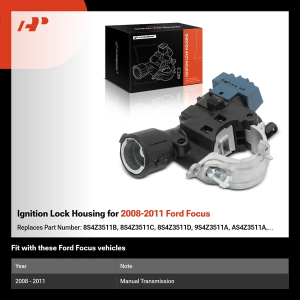 Ignition Lock Housing for 2008-2011 Ford Focus