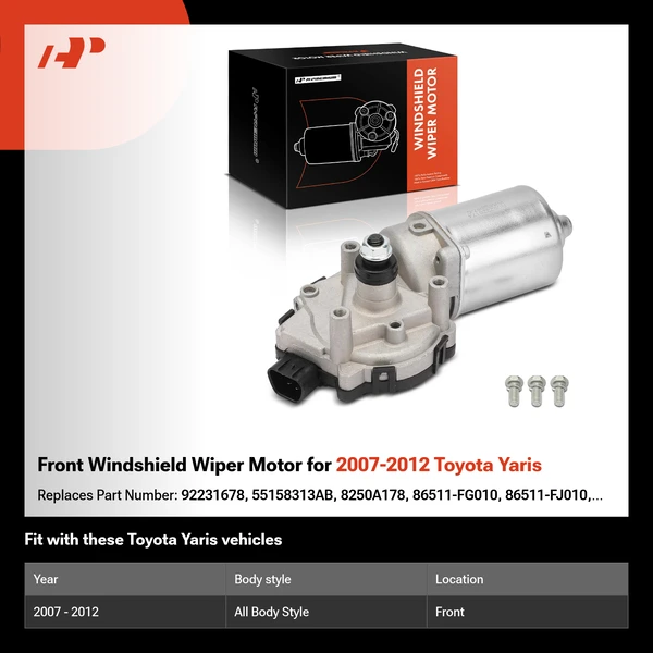 Front Windshield Wiper Motor for 2007-2012 Toyota Yaris