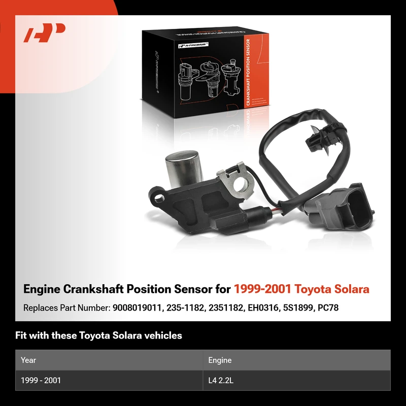 Engine Crankshaft Position Sensor for 1999-2001 Toyota Solara