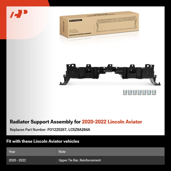 Radiator Support Assembly for 2020-2022 Lincoln Aviator