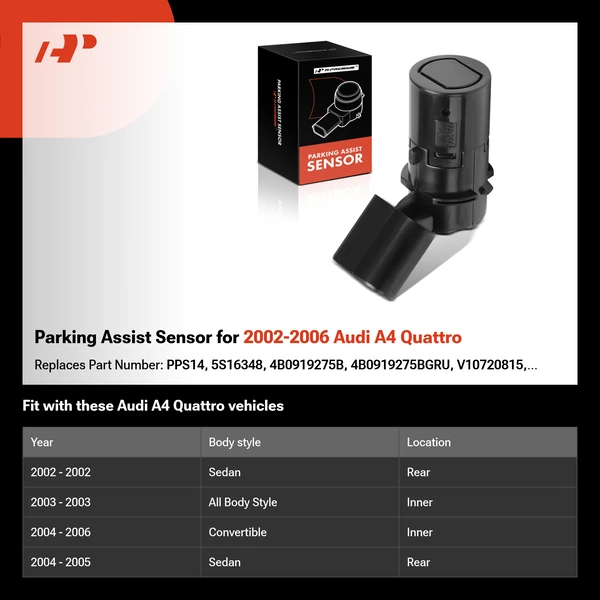 Parking Assist Sensor for 2002-2006 Audi A4 Quattro