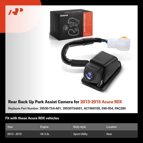 Rear Back Up Park Assist Camera for 2013-2015 Acura RDX