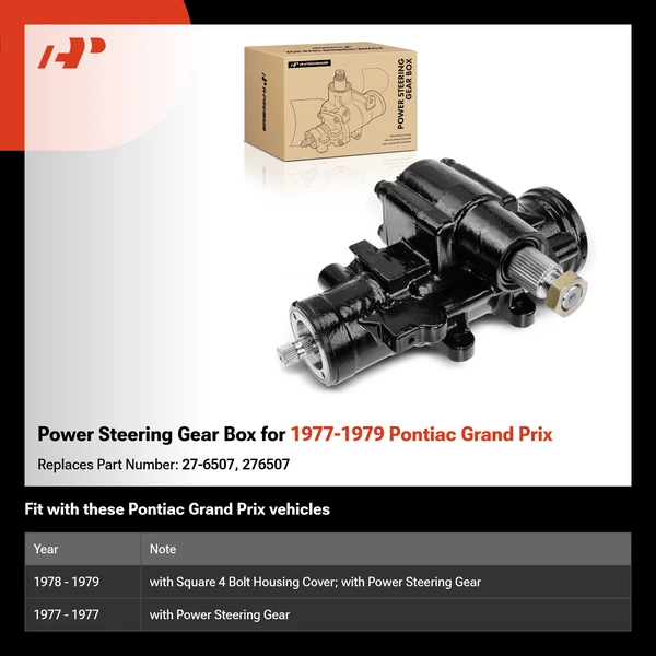 Power Steering Gear Box for 1977-1979 Pontiac Grand Prix