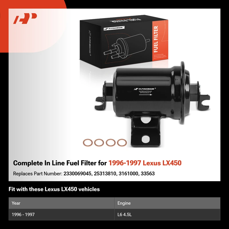 Complete In Line Fuel Filter for 1996-1997 Lexus LX450