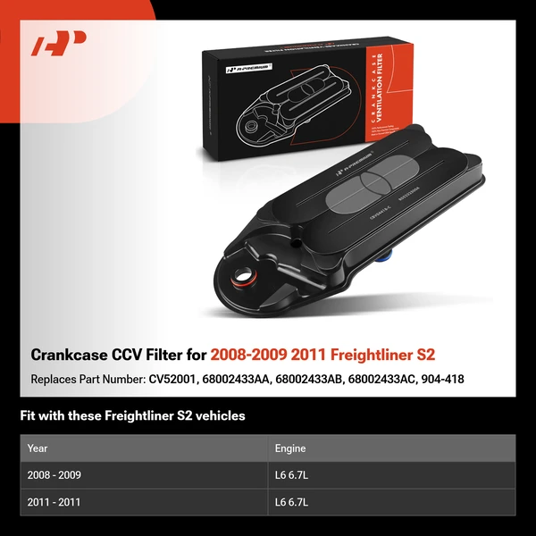 Crankcase CCV Filter for 2008-2009 2011 Freightliner S2