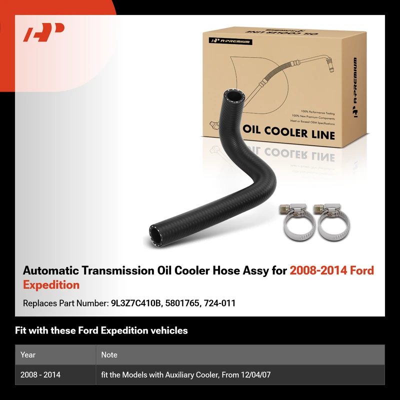 Automatic Transmission Oil Cooler Hose Assy for 2008-2014 Ford Expedition