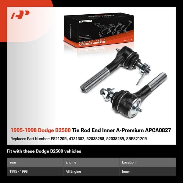 1995-1998 Dodge B2500 Tie Rod End Inner A-Premium APCA0827