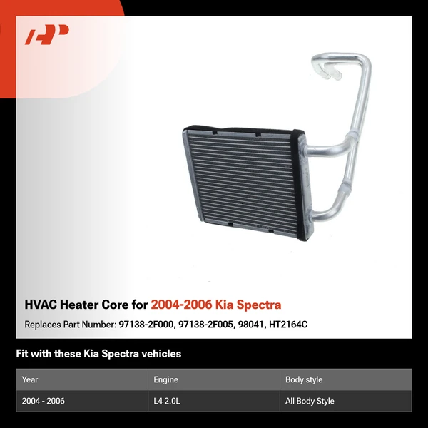 HVAC Heater Core for 2004-2006 Kia Spectra