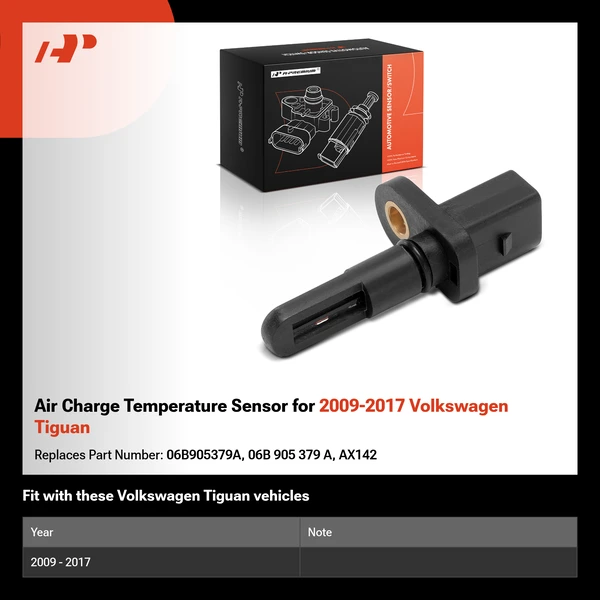 Air Charge Temperature Sensor for 2009-2017 Volkswagen Tiguan
