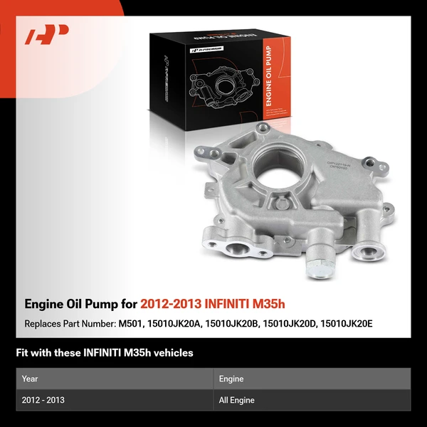 Engine Oil Pump for 2012-2013 INFINITI M35h