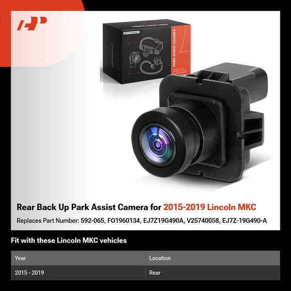 Rear Back Up Park Assist Camera for 2015-2019 Lincoln MKC