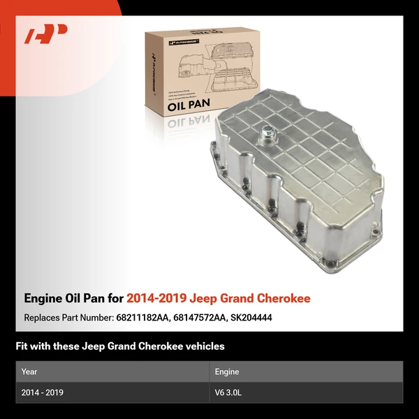 Engine Oil Pan for 2014-2019 Jeep Grand Cherokee