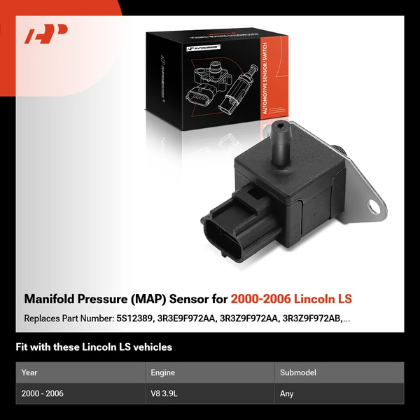 Manifold Pressure (MAP) Sensor for 2000-2006 Lincoln LS