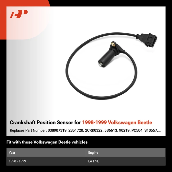 Crankshaft Position Sensor for 1998-1999 Volkswagen Beetle
