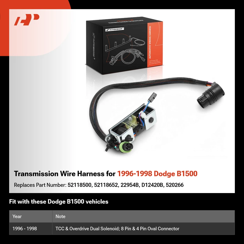 Transmission Wire Harness for 1996-1998 Dodge B1500