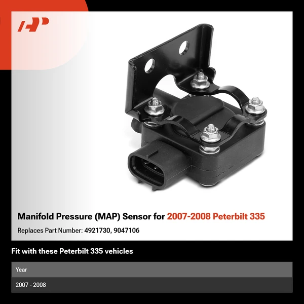 Manifold Pressure (MAP) Sensor for 2007-2008 Peterbilt 335