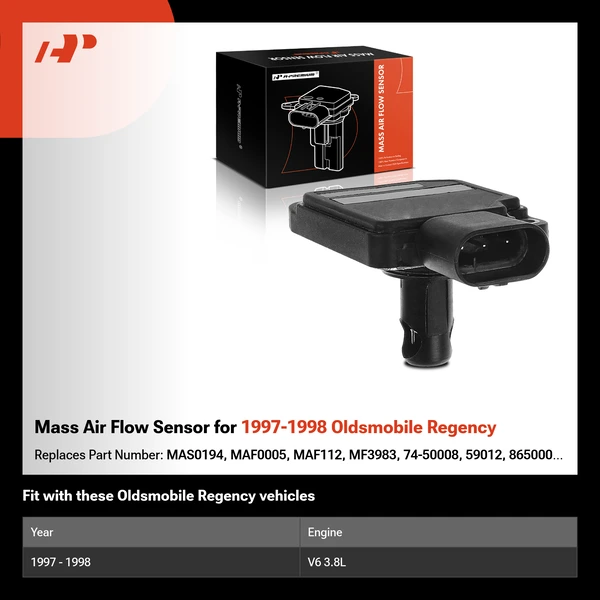 Mass Air Flow Sensor for 1997-1998 Oldsmobile Regency