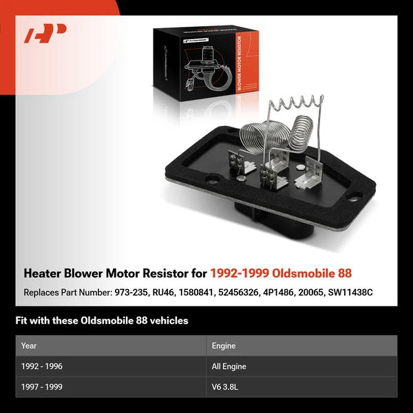 Heater Blower Motor Resistor for 1992-1999 Oldsmobile 88