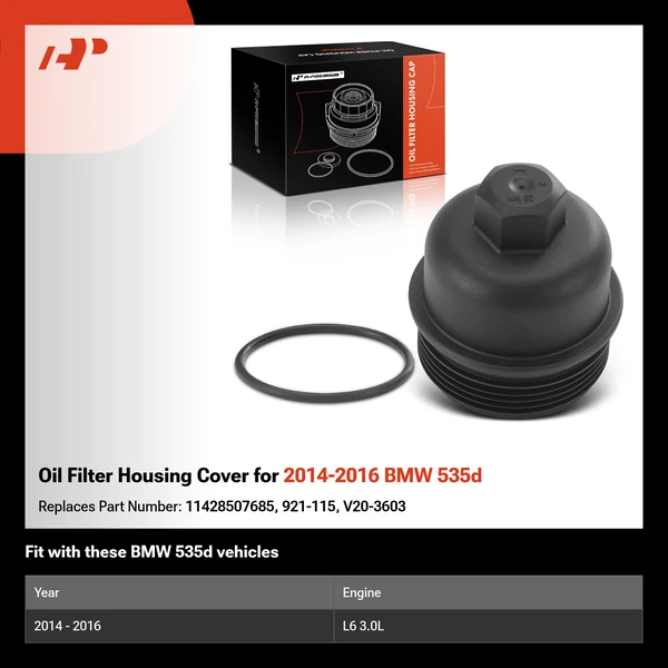 Oil Filter Housing Cover for 2014-2016 BMW 535d