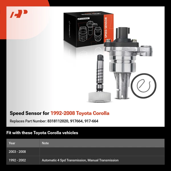 Speed Sensor for 1992-2008 Toyota Corolla