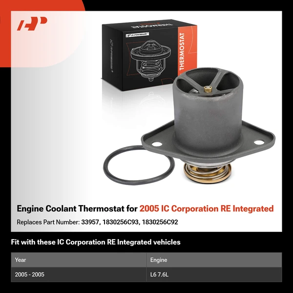Engine Coolant Thermostat for 2005 IC Corporation RE Integrated