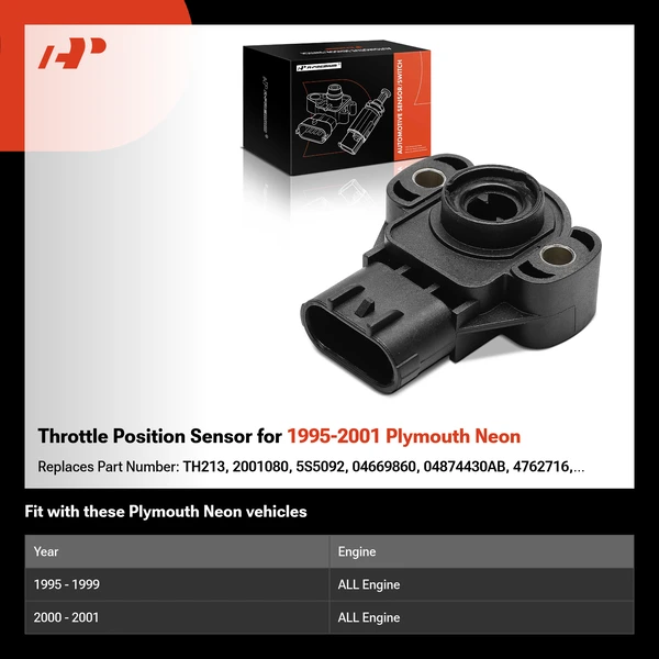 Throttle Position Sensor for 1995-2001 Plymouth Neon