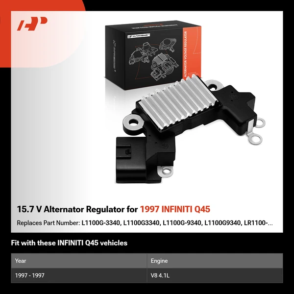15.7 V Alternator Regulator for 1997 INFINITI Q45