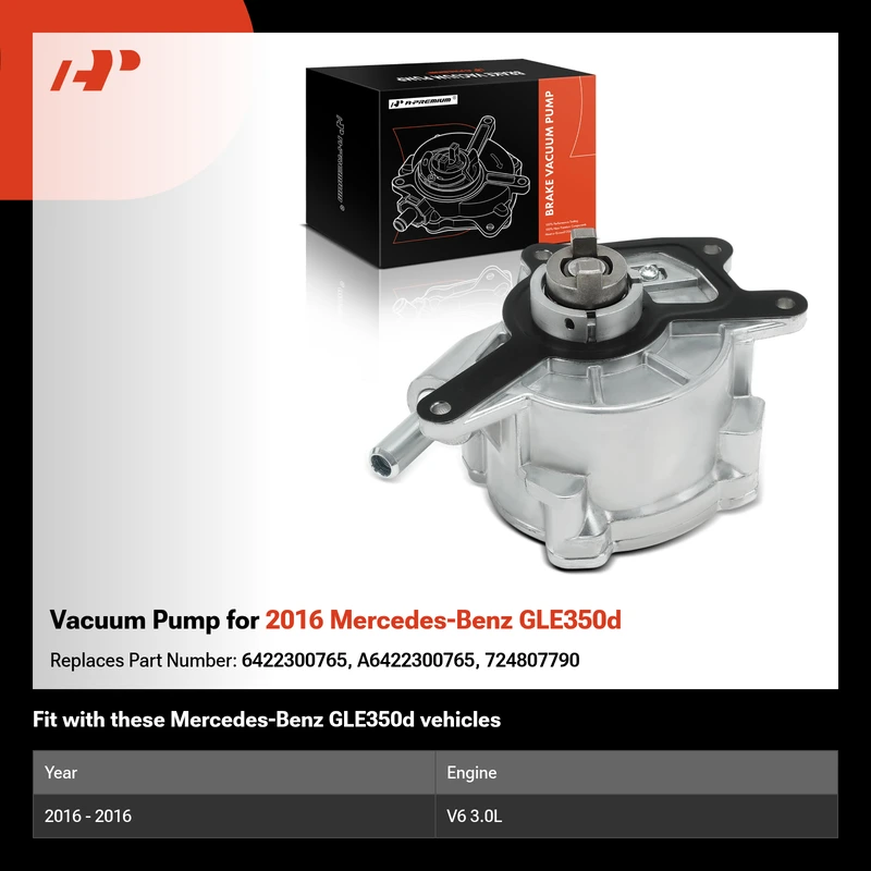 Vacuum Pump for 2016 Mercedes-Benz GLE350d