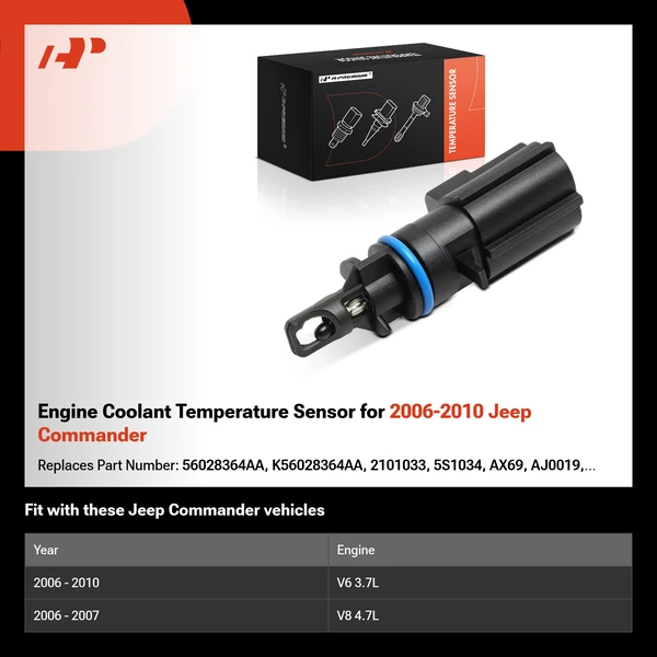 Engine Coolant Temperature Sensor for 2006-2010 Jeep Commander