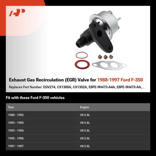 Exhaust Gas Recirculation (EGR) Valve for 1988-1997 Ford F-350