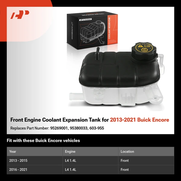 Front Engine Coolant Expansion Tank for 2013-2021 Buick Encore