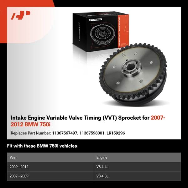 Intake Engine Variable Valve Timing (VVT) Sprocket for 2007-2012 BMW 750i